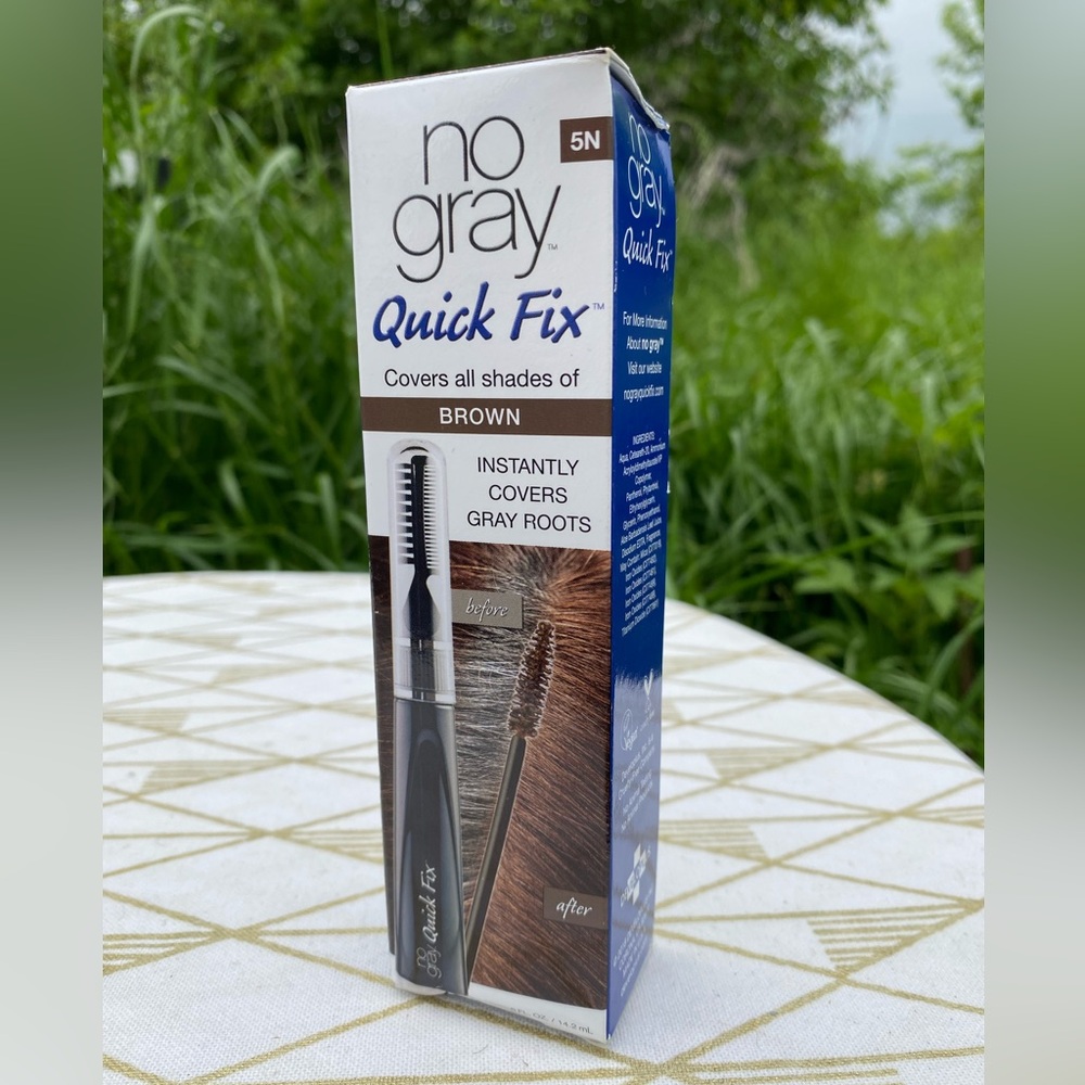 NO GRAY Quick Fix, Brown/Black 0.5 fl oz / Instant Gray Hair Concealer